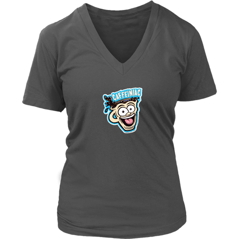 Image of Caffeiniac -  District Womens V-Neck