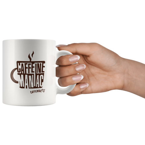 Image of white ceramic coffee mug by Caffeinaic