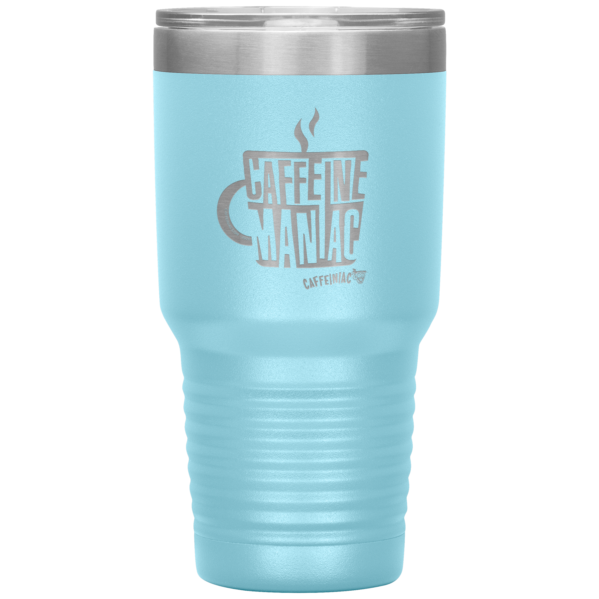 Caffeine Maniac etched Caffeinaic 30oz Vacuum Tumbler