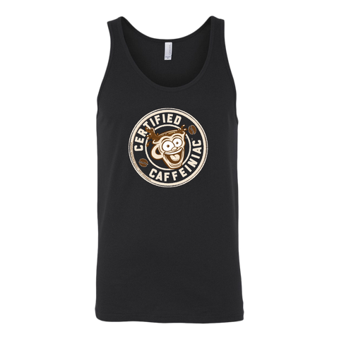 Image of Certified Caffeiniac - Canvas brand Unisex Tank