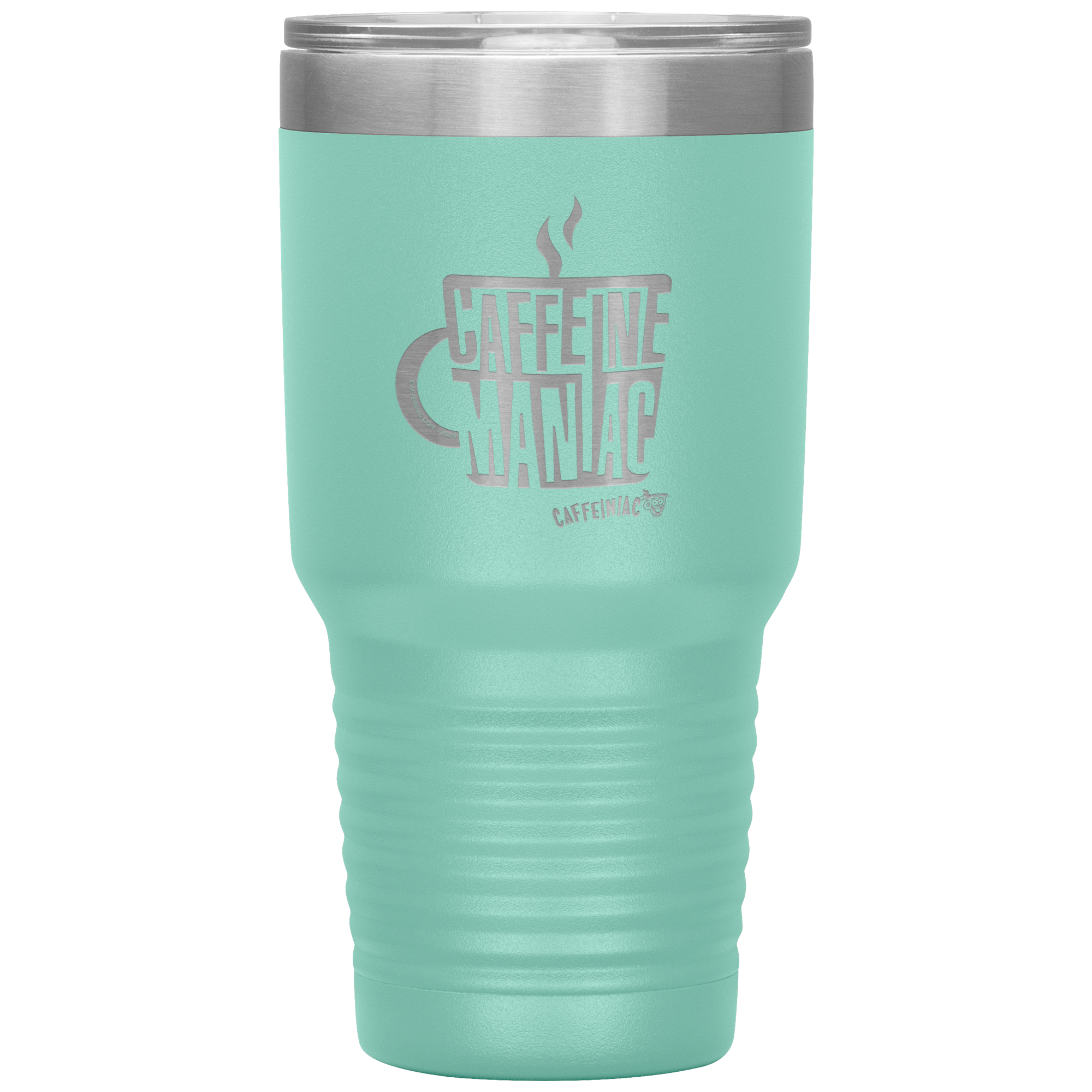 Caffeine Maniac etched Caffeinaic 30oz Vacuum Tumbler