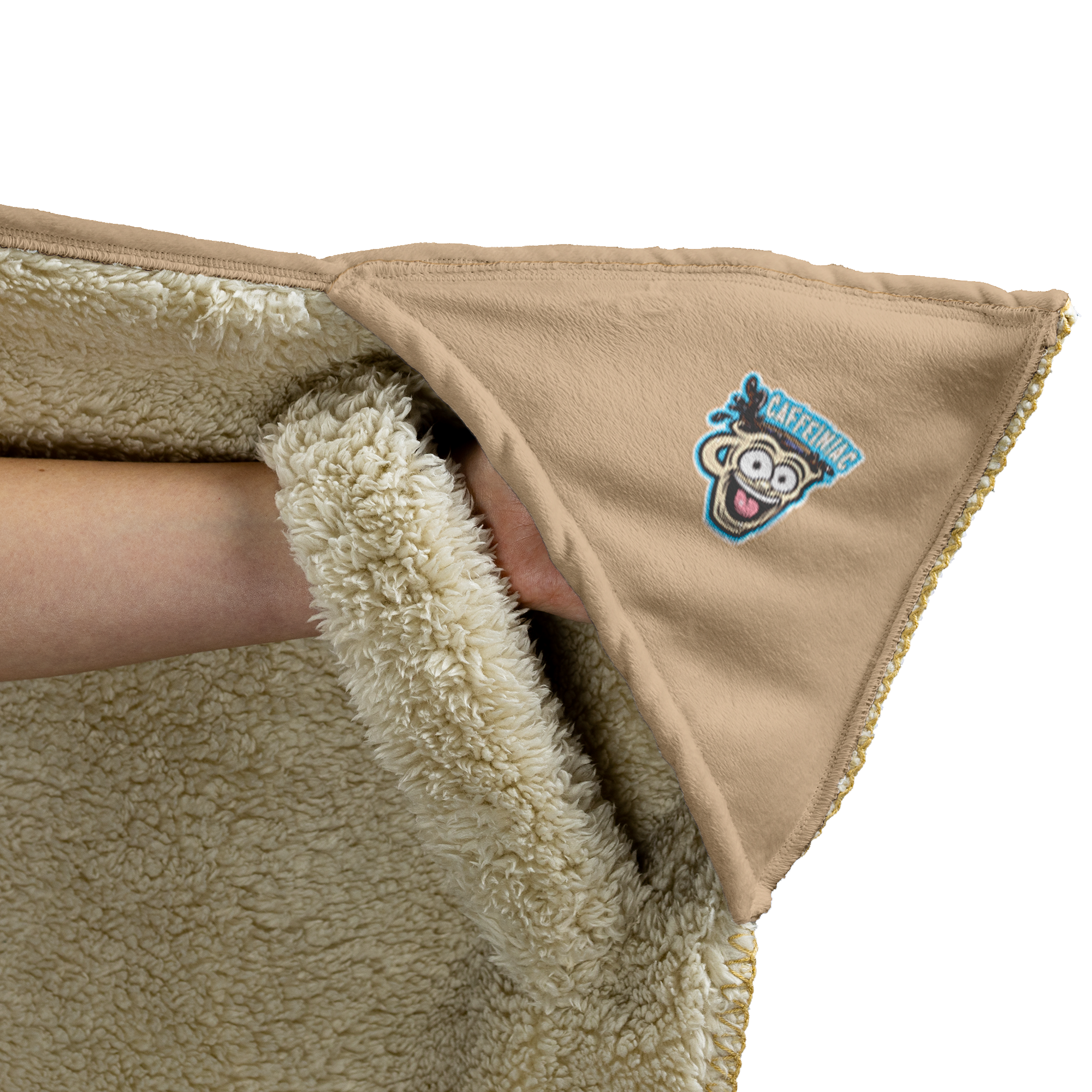 Caffeiniac Defined - Luxurious Hooded Blanket Made in the USA