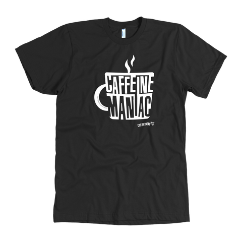 Image of Caffeine Maniac Mens T-shirt on American Apparel