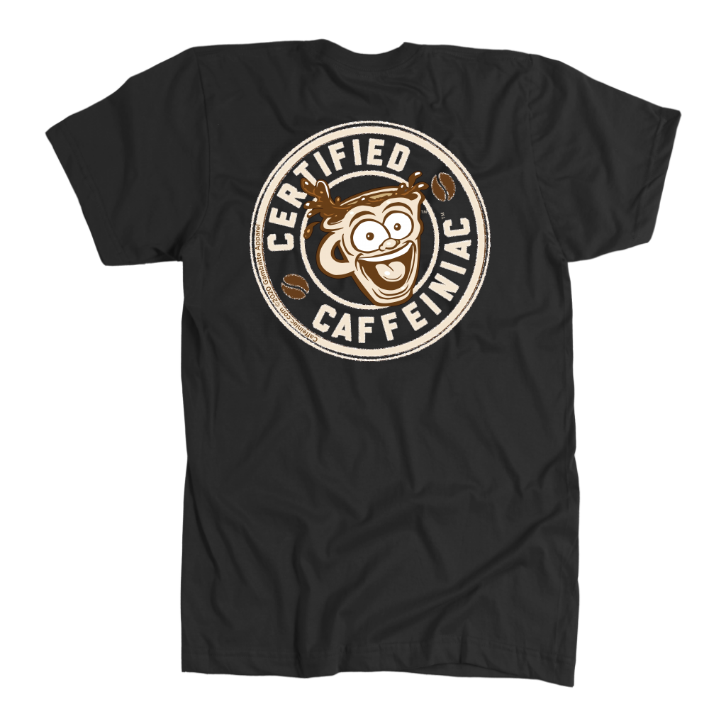 Certified Caffeiniac -  American Apparel Mens Premium T-shirt