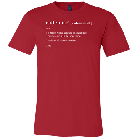 Image of Caffeiniac Defined - Canvas Mens Shirt