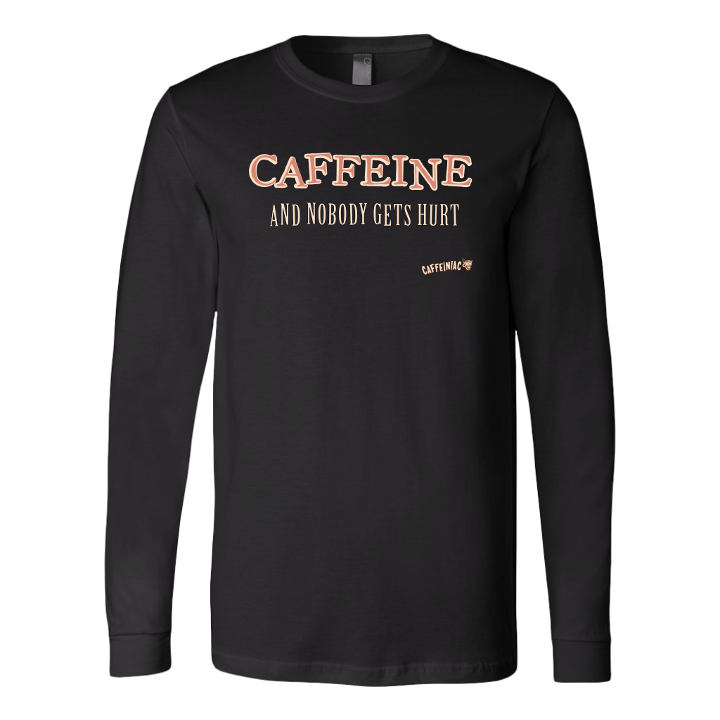 CAFFEINE and nobody gets hurt - Canvas brand Long Sleeve Shirt