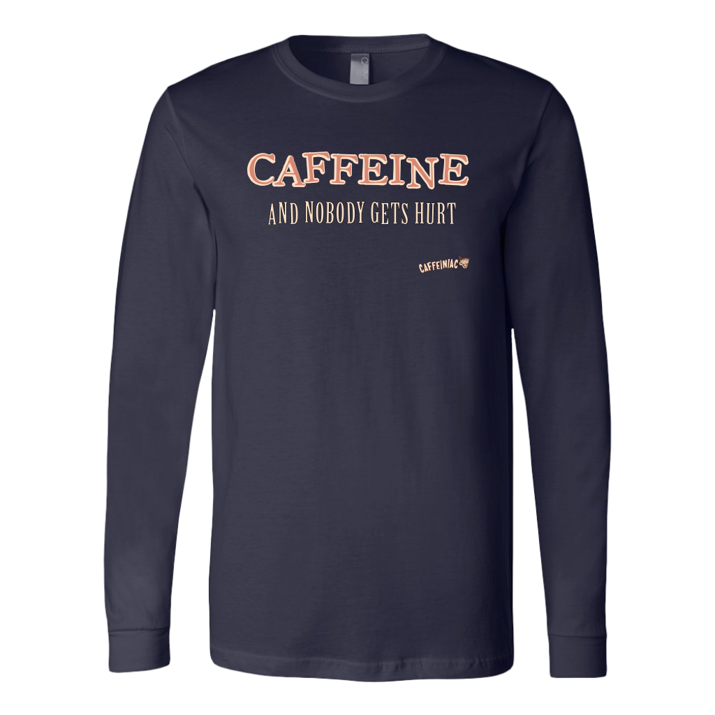 CAFFEINE and nobody gets hurt - Canvas brand Long Sleeve Shirt