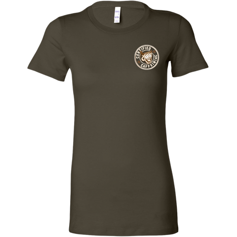 Image of Certified Caffeiniac -  Bella Womens Premium Shirt