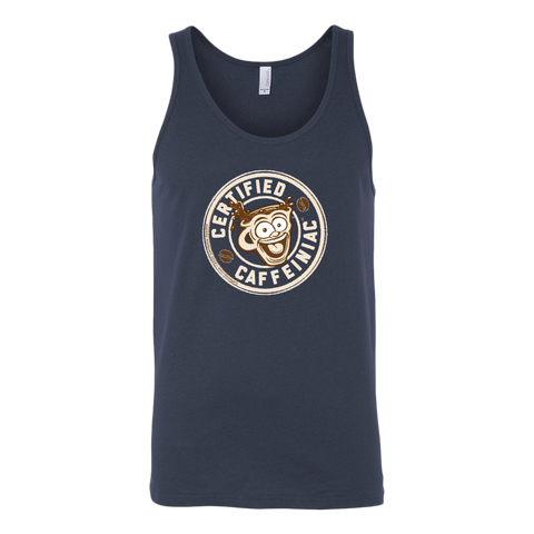 Image of Certified Caffeiniac - Canvas brand Unisex Tank