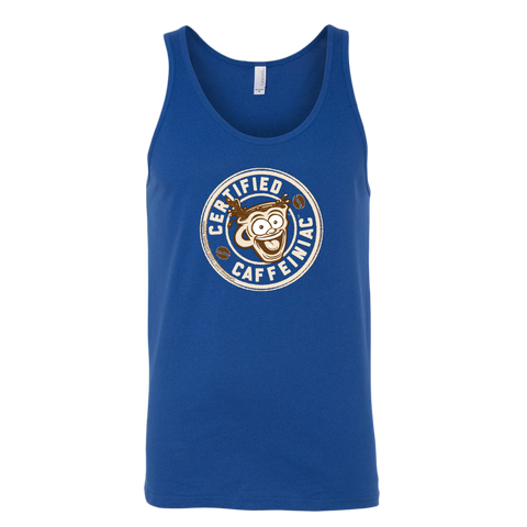 Image of Certified Caffeiniac - Canvas brand Unisex Tank