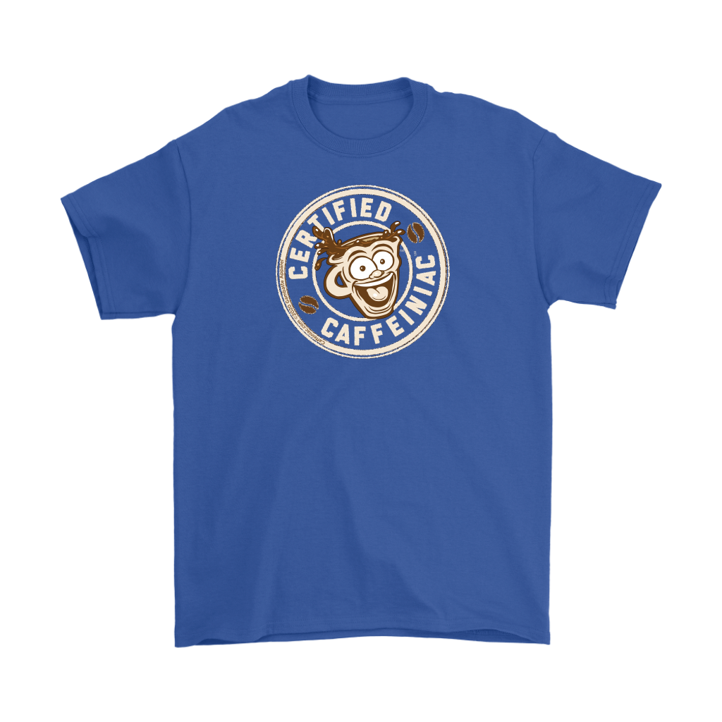 Certified Caffeiniac - Gildan Mens T-Shirt