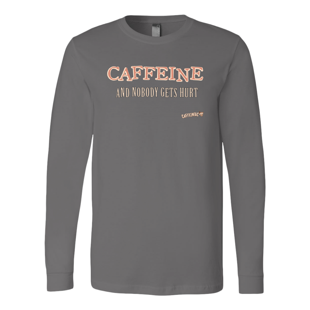 CAFFEINE and nobody gets hurt - Canvas brand Long Sleeve Shirt