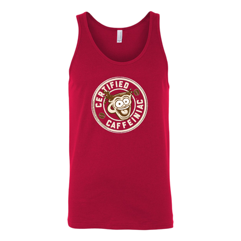 Image of Certified Caffeiniac - Canvas brand Unisex Tank