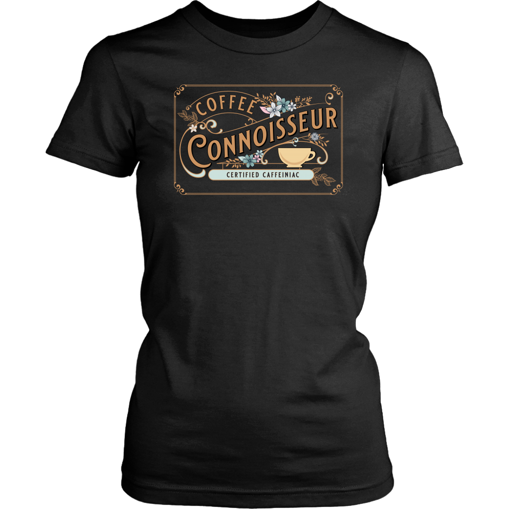 Coffee Connoisseur -District Womens soft T-Shirt