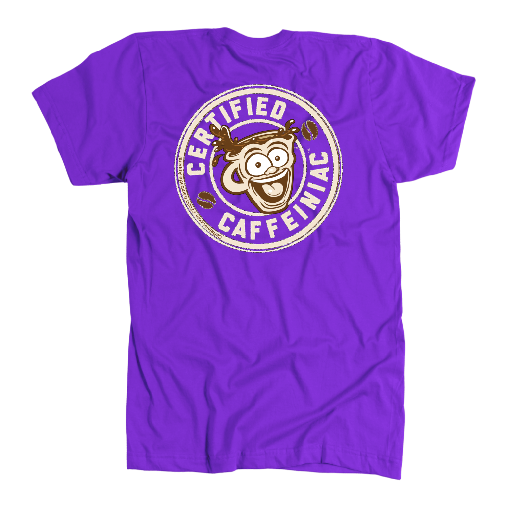 Certified Caffeiniac -  American Apparel Mens Premium T-shirt