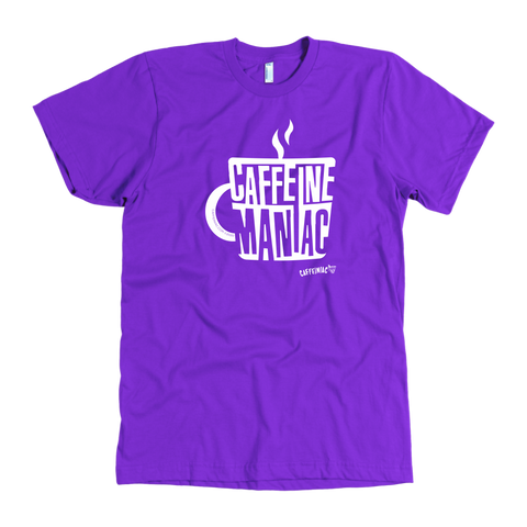 Image of Caffeine Maniac Mens T-shirt on American Apparel