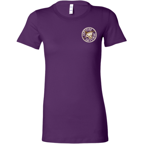 Image of Certified Caffeiniac -  Bella Womens Premium Shirt