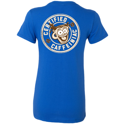 Image of Certified Caffeiniac -  Bella Womens Premium Shirt