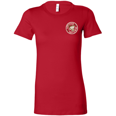 Image of Certified Caffeiniac -  Bella Womens Premium Shirt