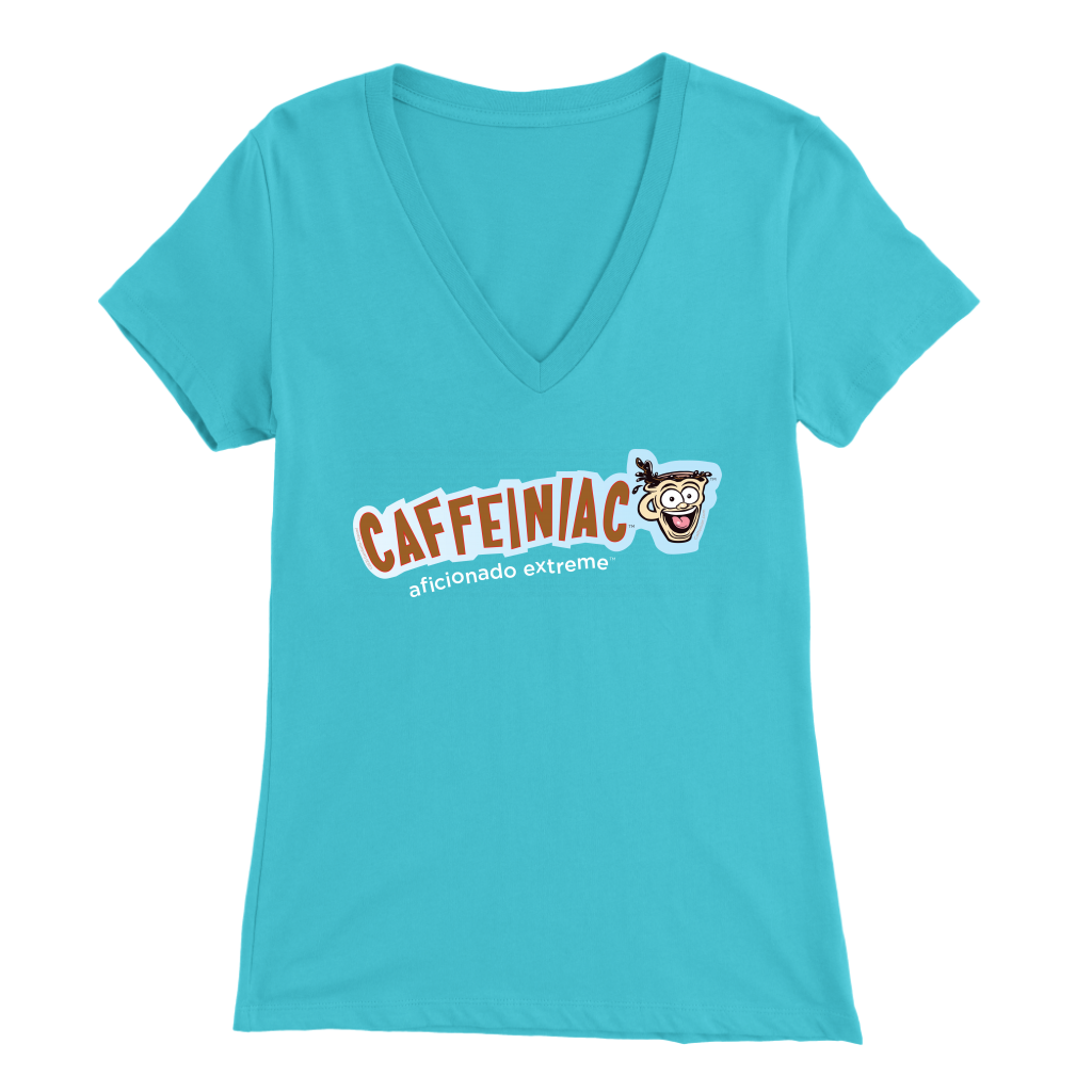 Caffeiniac Aficionado Extreme - Bella Womens V-Neck