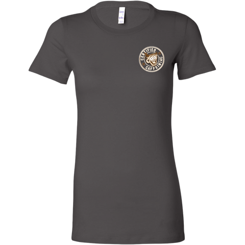 Image of Certified Caffeiniac -  Bella Womens Premium Shirt