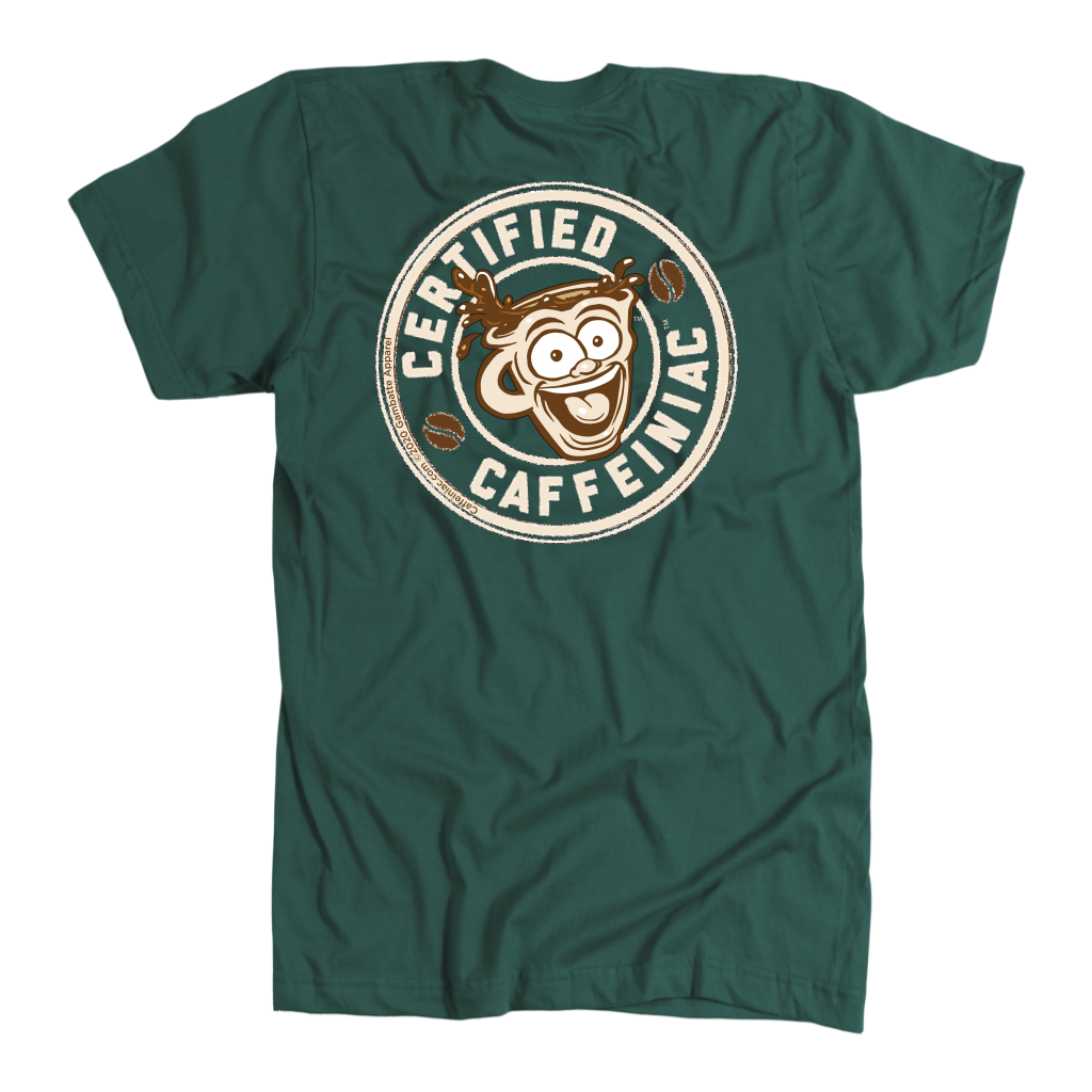 Certified Caffeiniac -  American Apparel Mens Premium T-shirt