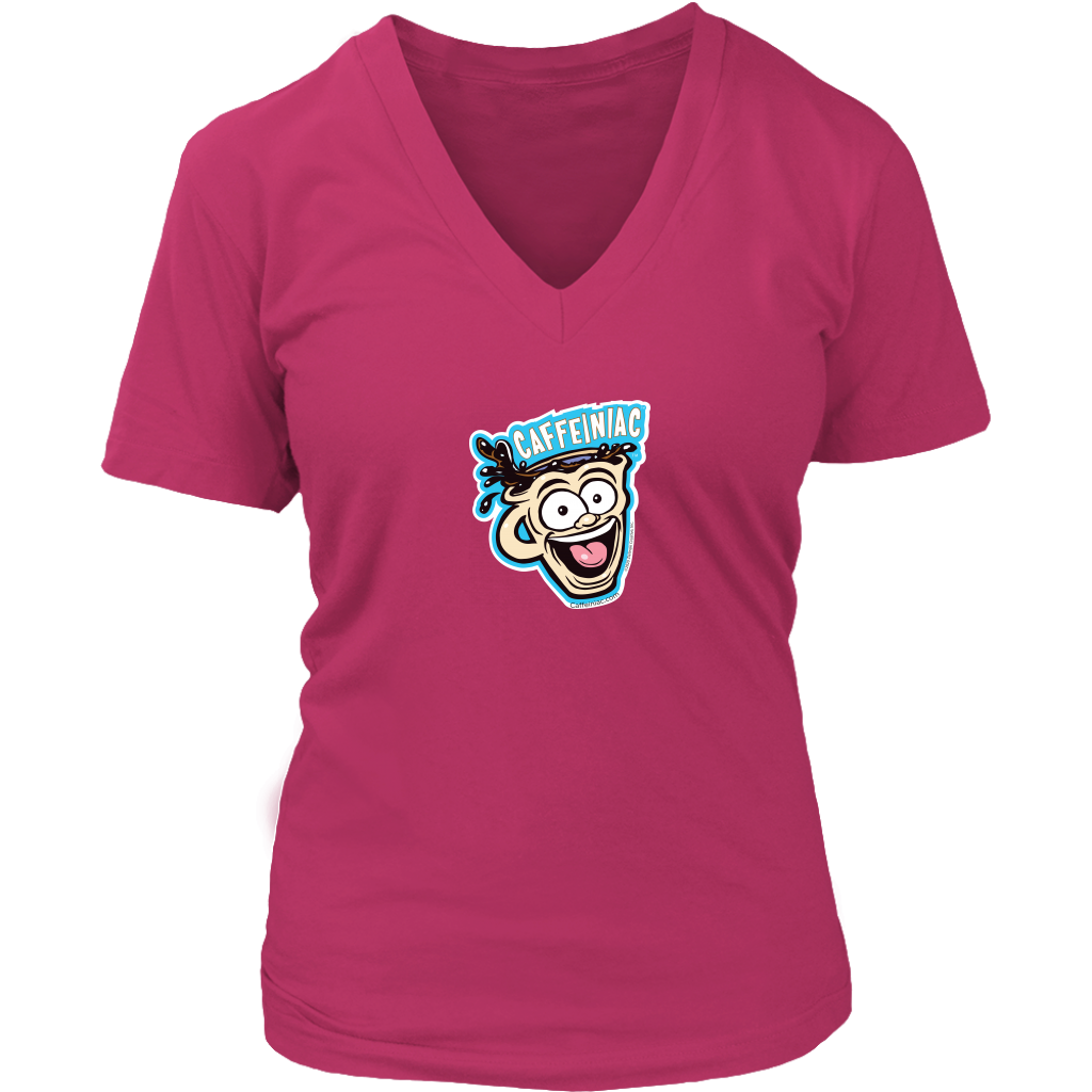 Caffeiniac -  District Womens V-Neck