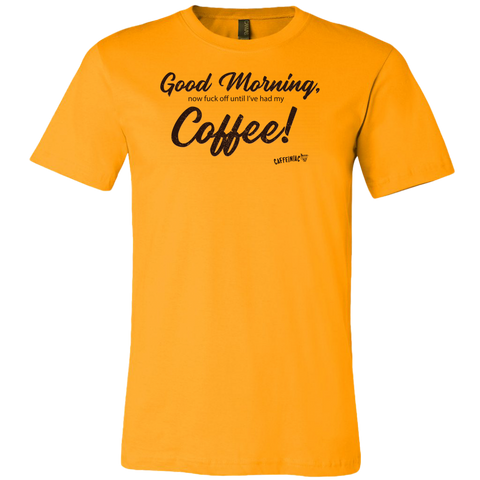 Image of Good Morning...Coffee! Canvas Mens Shirt