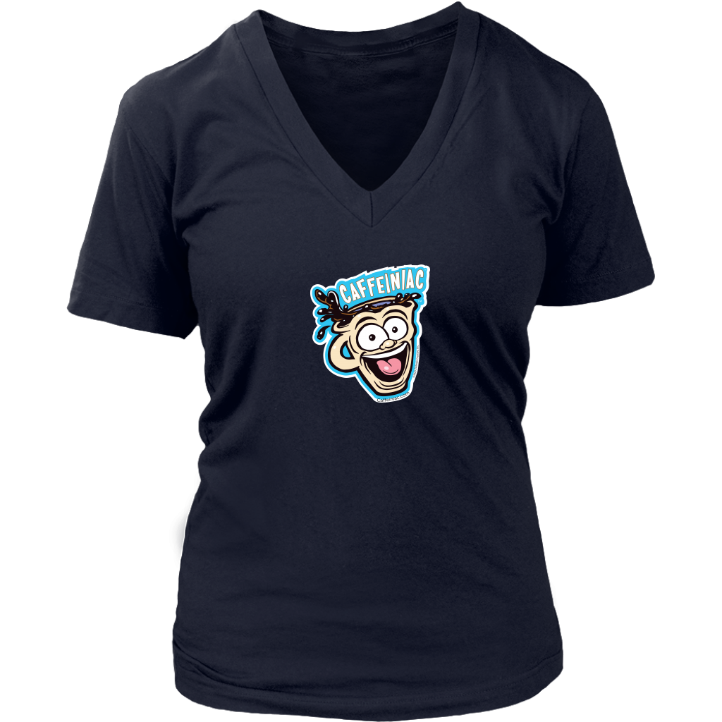Caffeiniac -  District Womens V-Neck