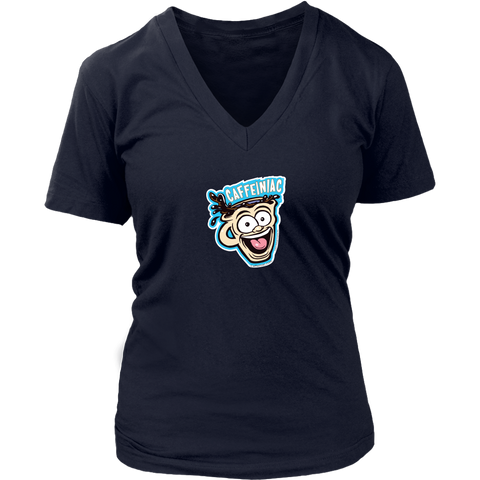 Image of Caffeiniac -  District Womens V-Neck