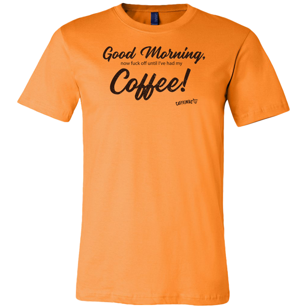 Good Morning...Coffee! Canvas Mens Shirt