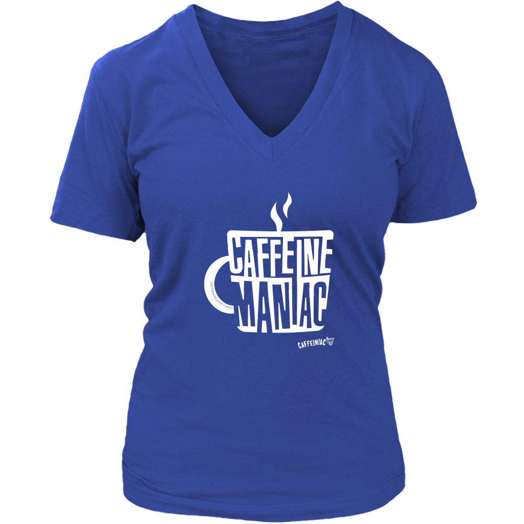 Caffeine Maniac Womens V-Neck by District