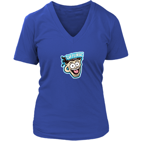 Image of Caffeiniac -  District Womens V-Neck