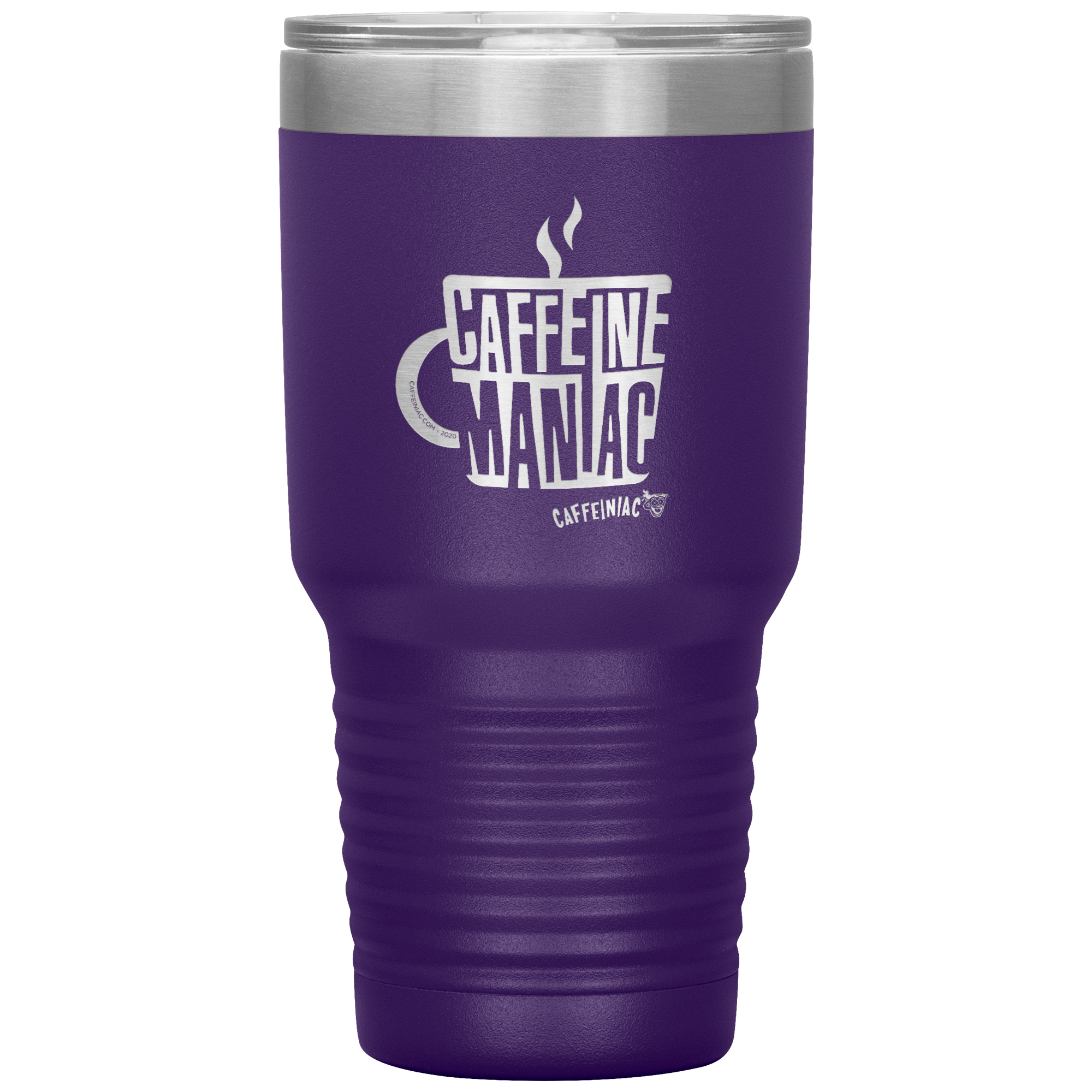 Caffeine Maniac etched Caffeinaic 30oz Vacuum Tumbler