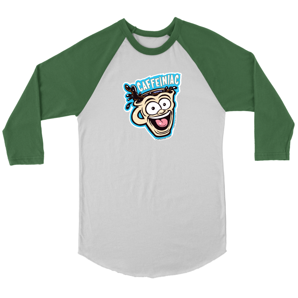 Caffeiniac -  Canvas Unisex 3/4 Raglan