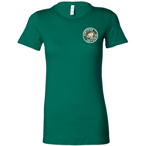 Image of Certified Caffeiniac -  Bella Womens Premium Shirt