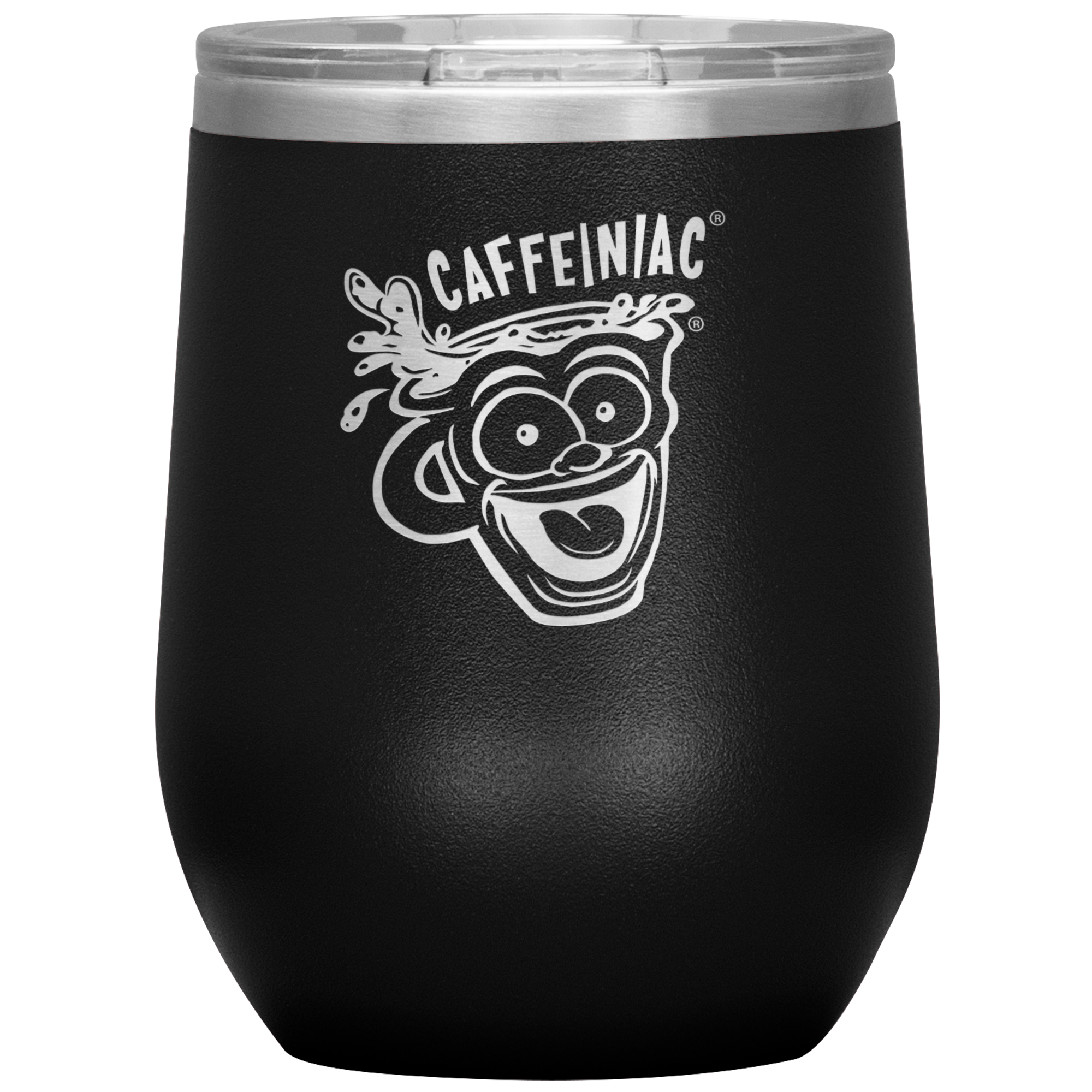 Caffeiniac Dude Wine Tumbler