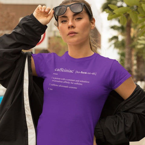 Image of Caffeiniac Defined - Bella Womens Shirt