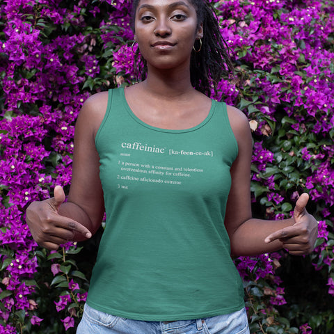 Image of Caffeiniac Defined - Canvas Unisex Tank