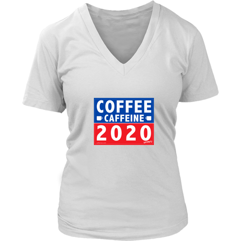 Image of COFFEE CAFFEINE 2020 Womens V-Neck