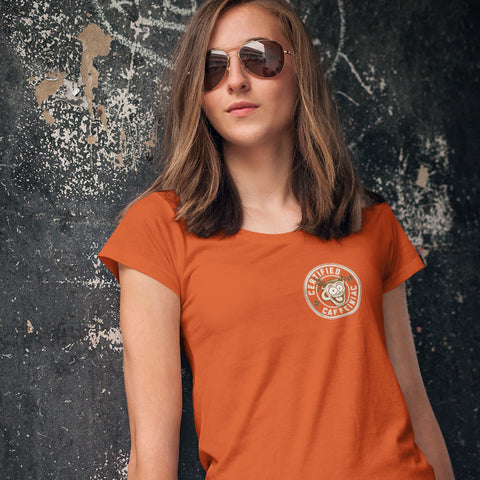 Image of Certified Caffeiniac -  Bella Womens Premium Shirt