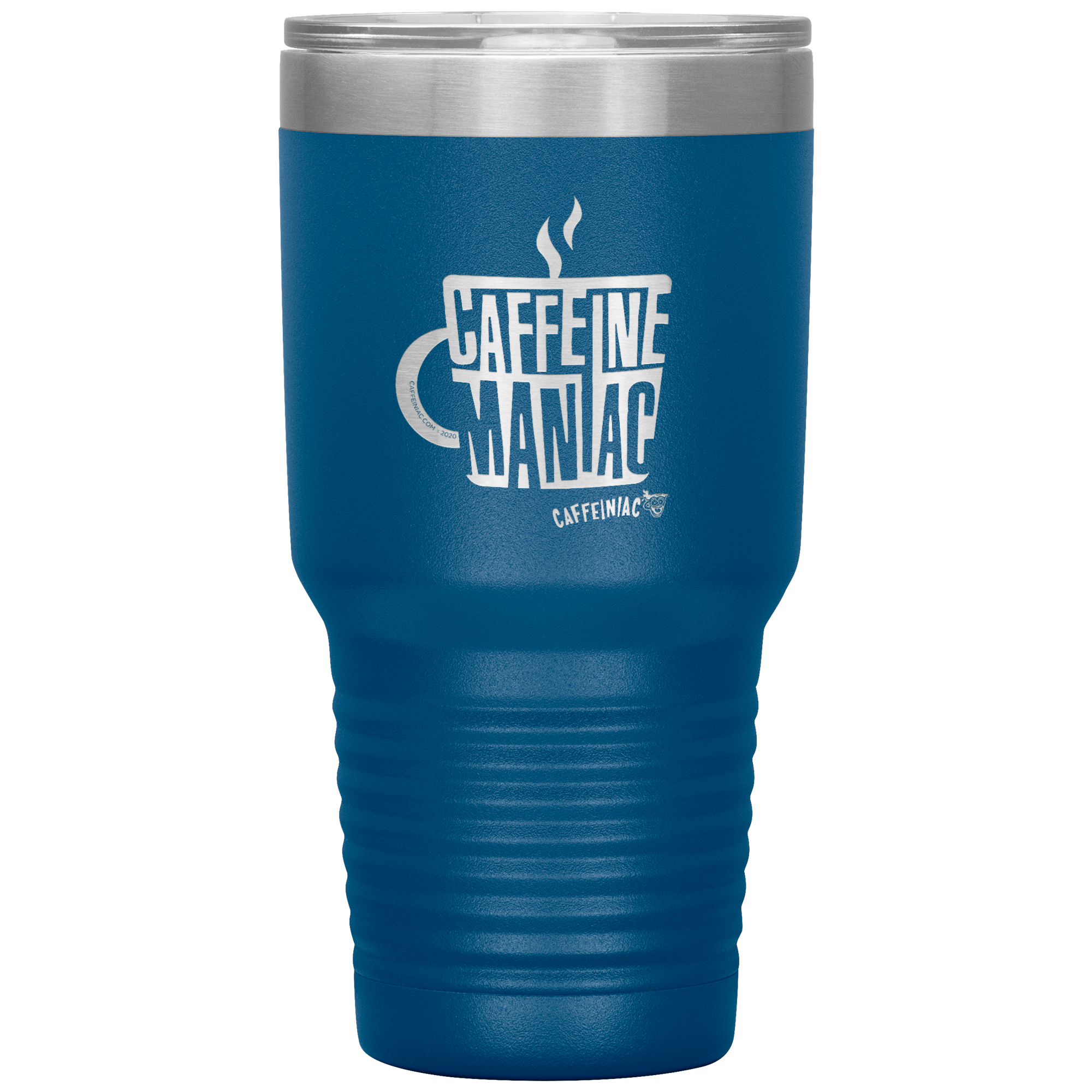 Caffeine Maniac etched Caffeinaic 30oz Vacuum Tumbler