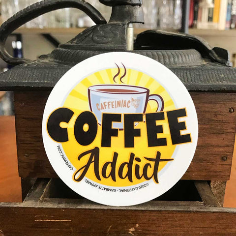 Image of Caffeiniac Coffee Addict decal