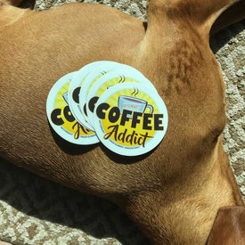 Caffeiniac Coffee Addict Decal