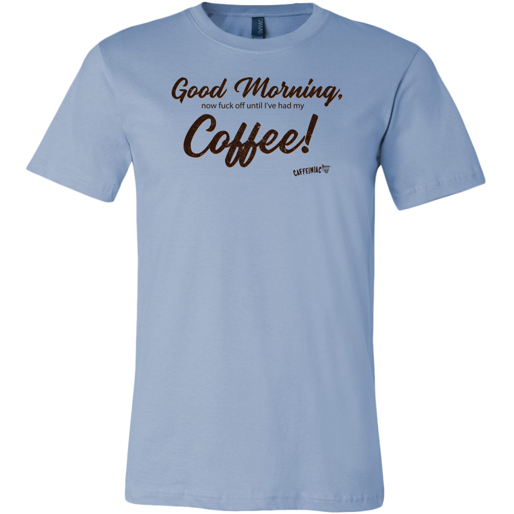 Good Morning...Coffee! Canvas Mens Shirt