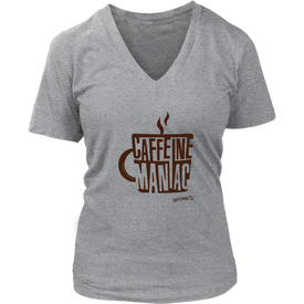 Caffeine Maniac Womens V-Neck by District
