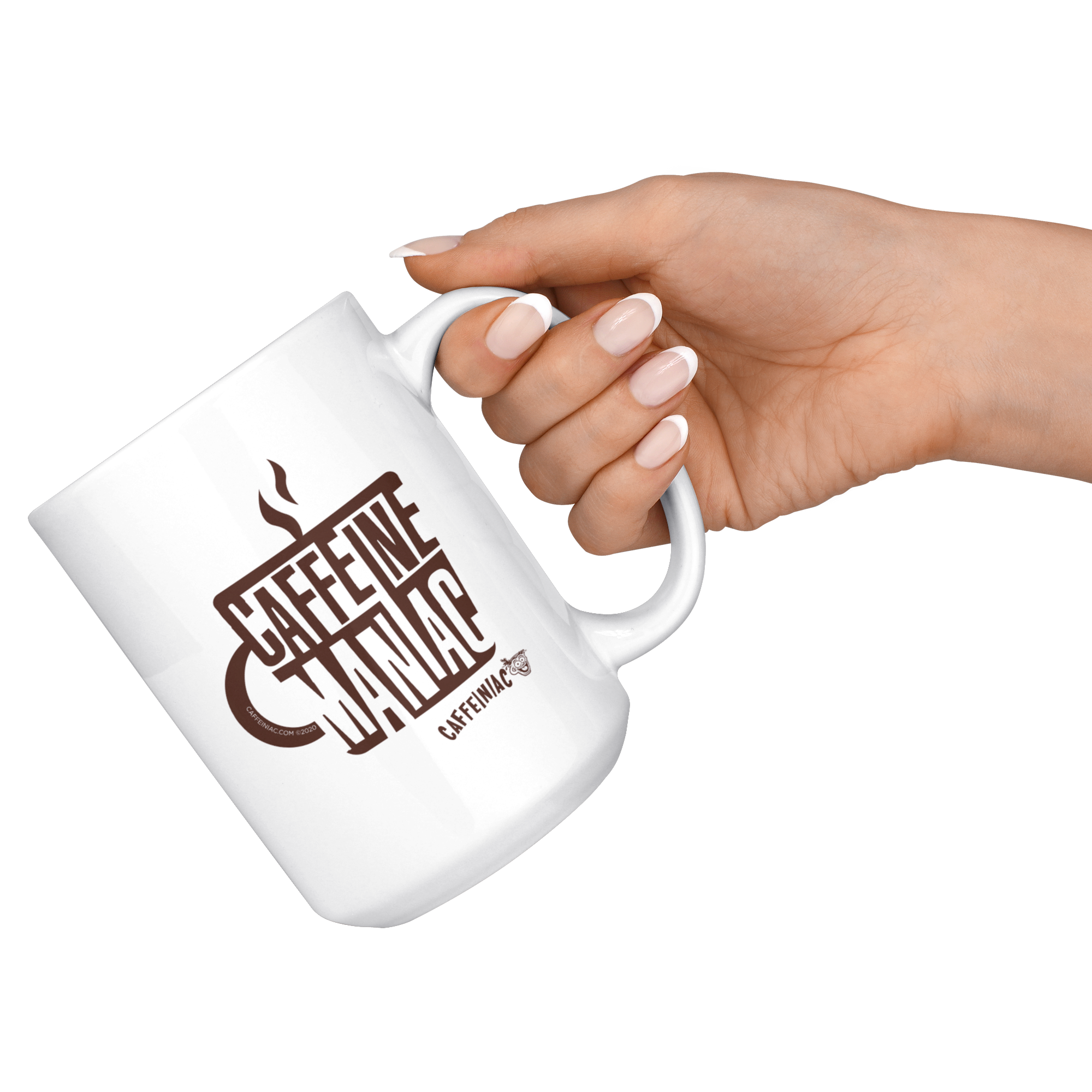 white ceramic coffee mug by Caffeinaic