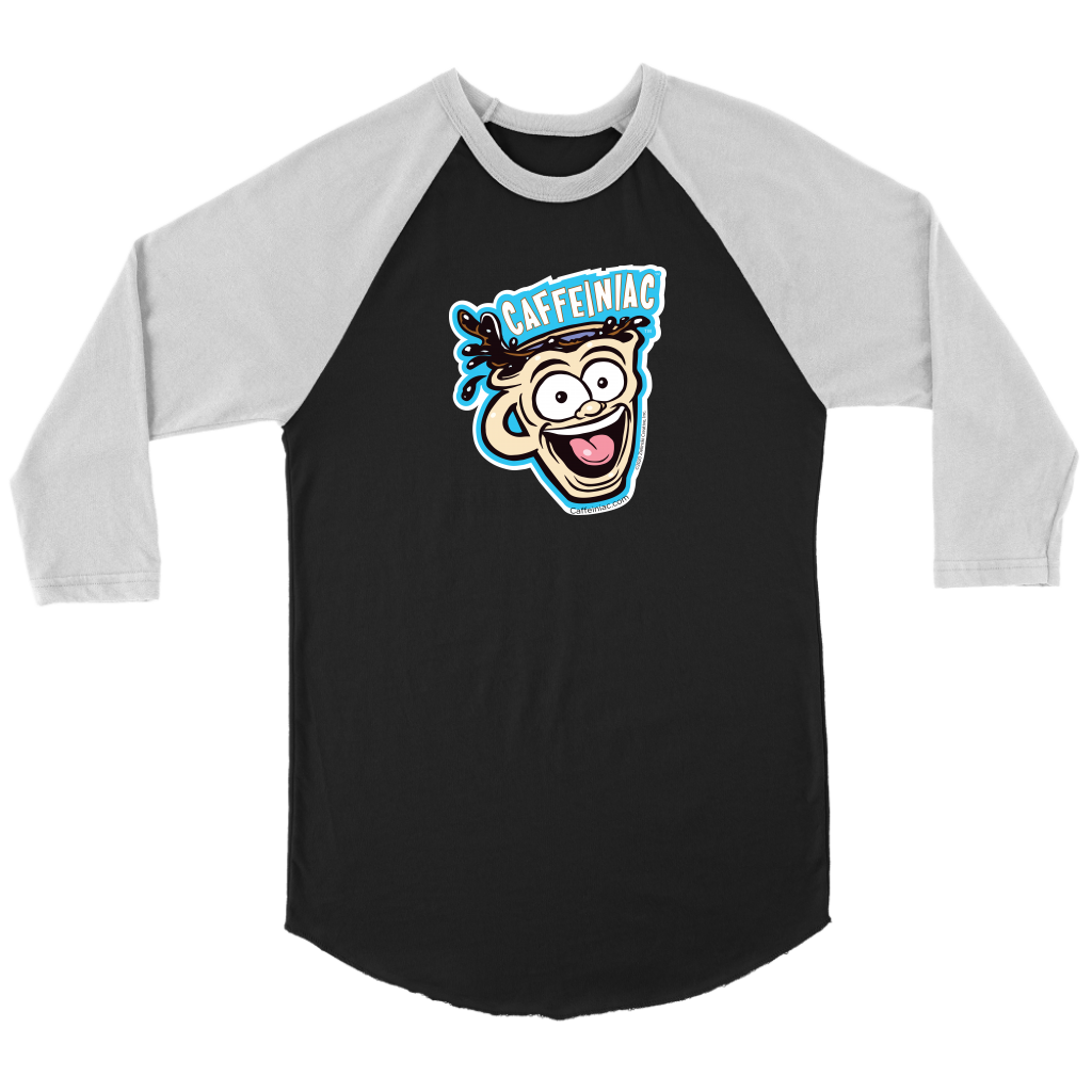 Caffeiniac -  Canvas Unisex 3/4 Raglan