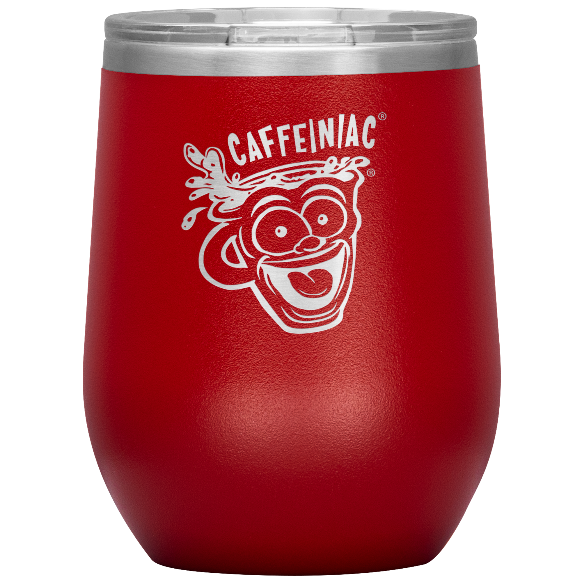 Caffeiniac Dude Wine Tumbler