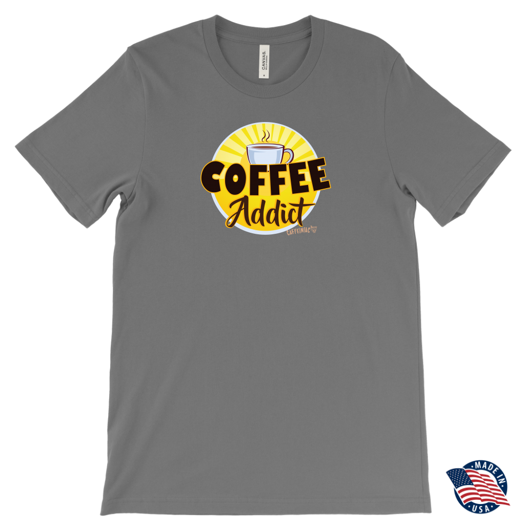 Coffee Addict Mens T-Shirt - Made in the USA
